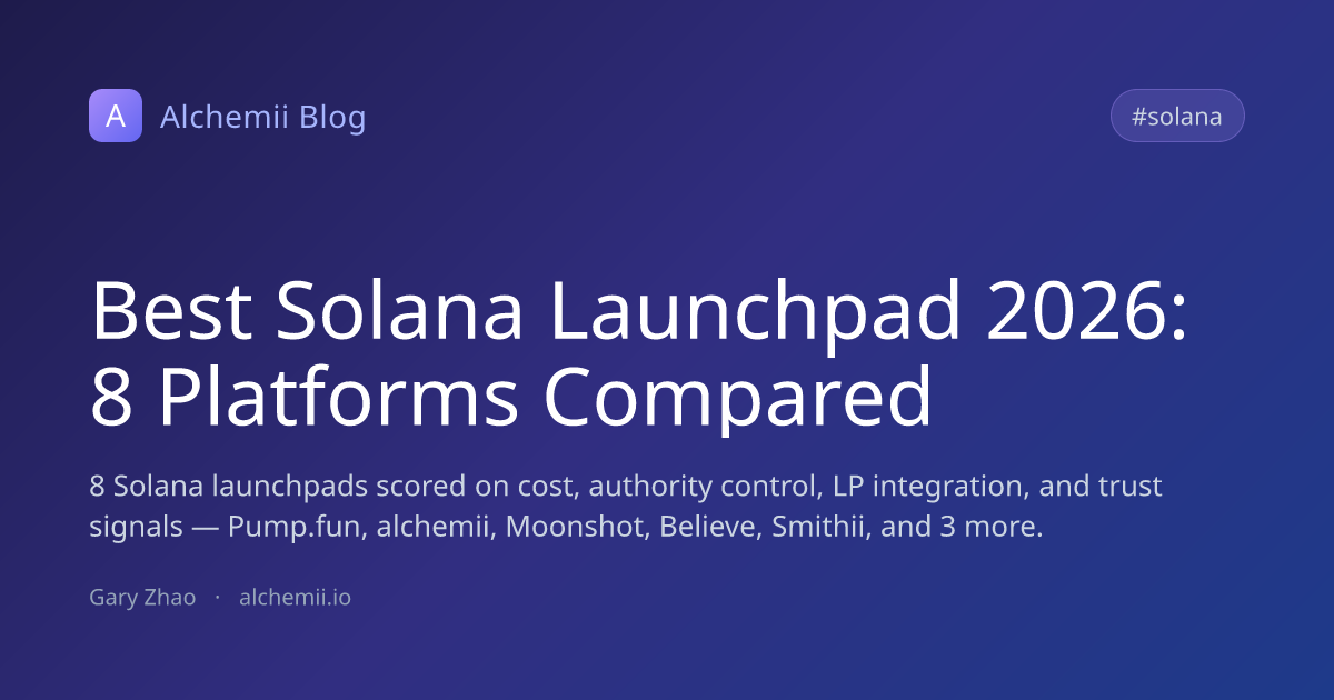 Best Solana Launchpad 2026: 8 Platforms Compared