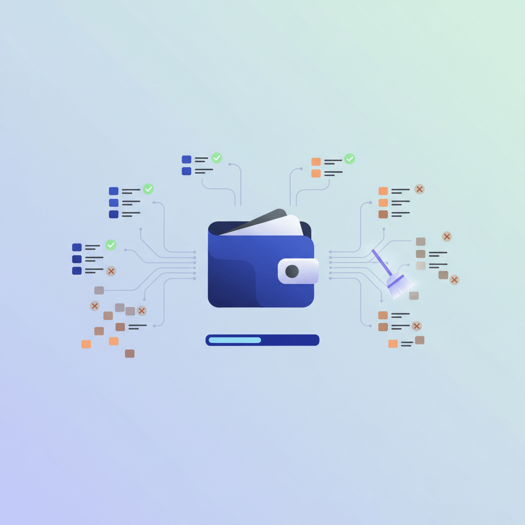 Before you send: building and cleaning your wallet list